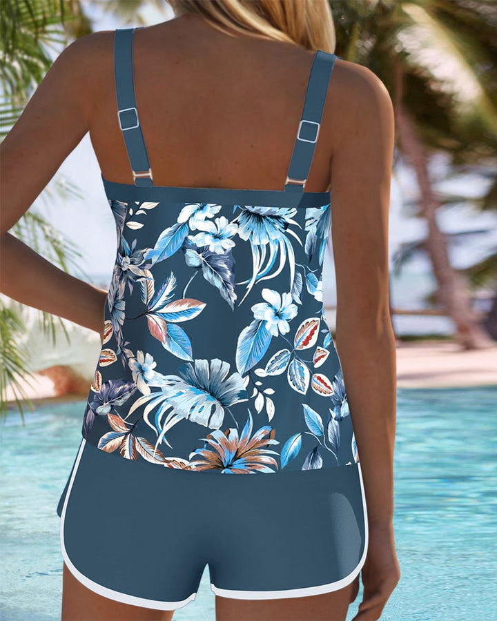 Flattering Floral Tankini Set