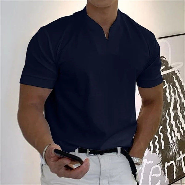 Men's Business Short Sleeve Fitness T-shirt