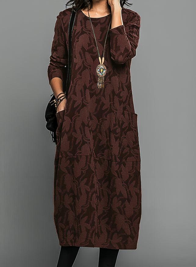 Cassandra | Casual Round Neck Winter Dress