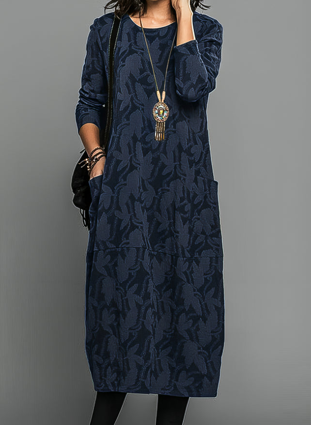 Cassandra | Casual Round Neck Winter Dress