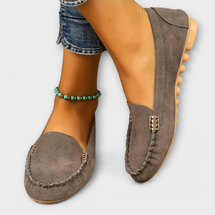 Brielle | Suede Moccasin Slip-On