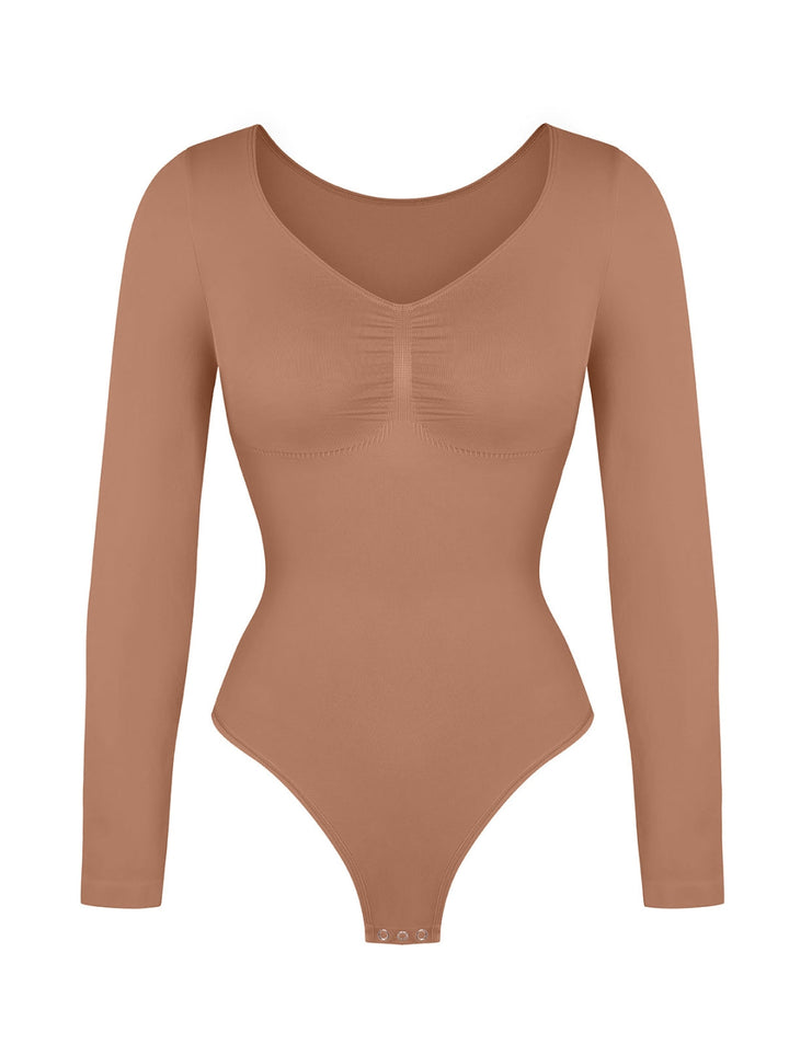 Long Sleeve Bodysuit with Ruching
