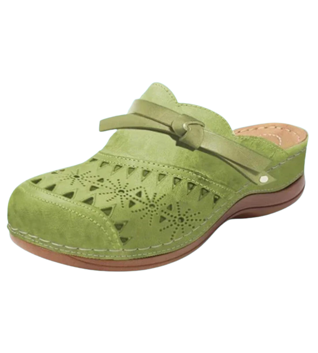 Nicholle - Bow Hollow Out Flat Mules