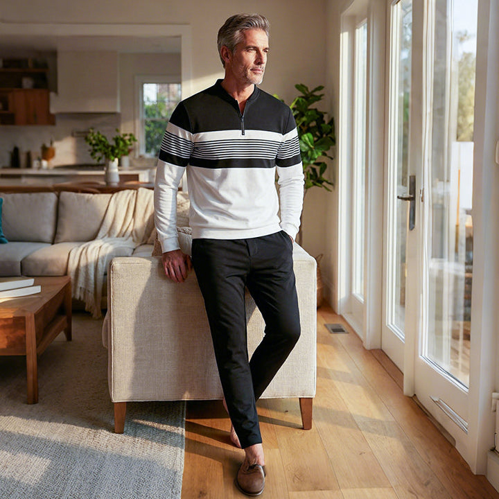 ⌛ Only 3 days – 50% off everything! ⏰ Men's set: graphic print sweater and pants