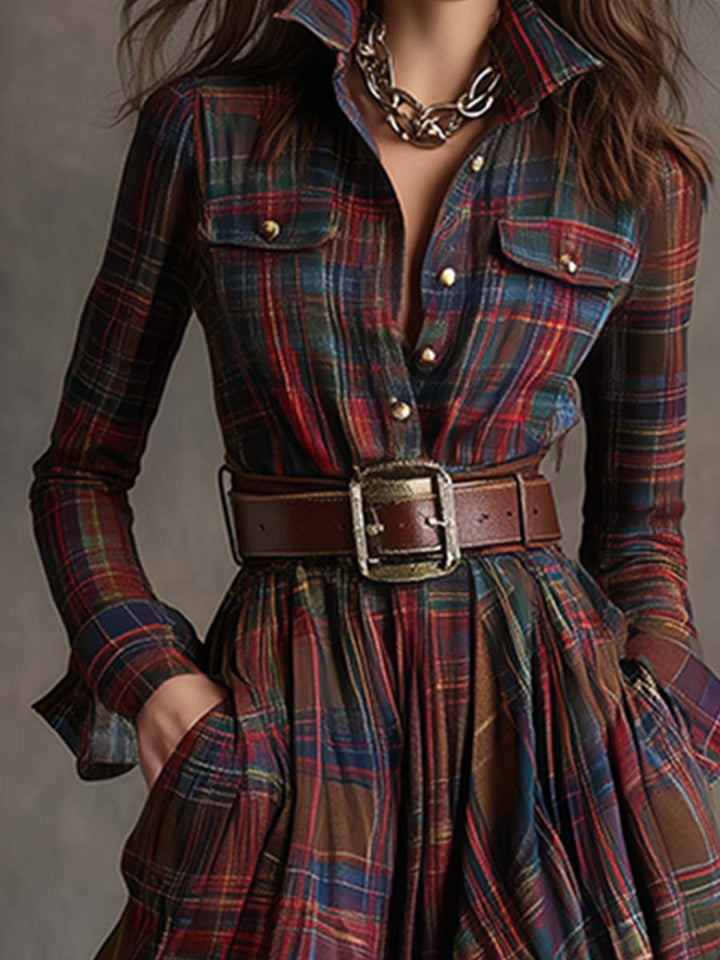 Lila | Belted Cotton Shirtdress