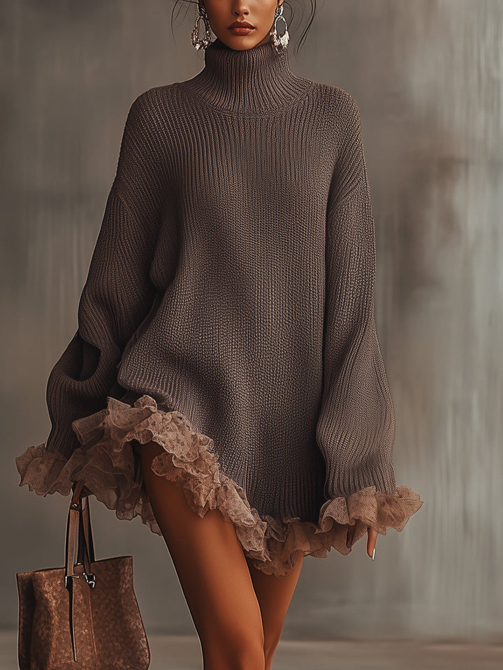 Eliza | Ruffled Knit Dress