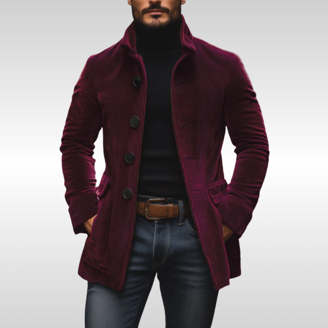 Igor | Elegant Velvet Jacket for Cold Days