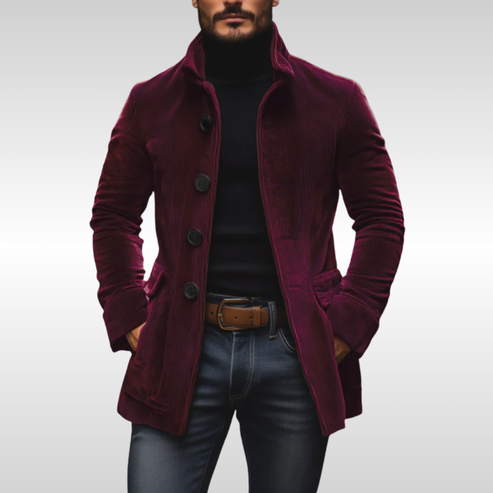 Igor | Elegant Velvet Jacket for Cold Days