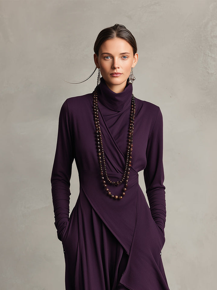 Nathalie | Graceful Draped Dress