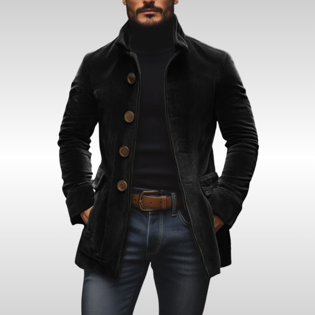 Igor | Elegant Velvet Jacket for Cold Days