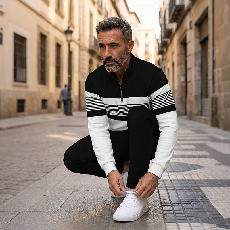 ⌛ Only 3 days – 50% off everything! ⏰ Men's set: graphic print sweater and pants
