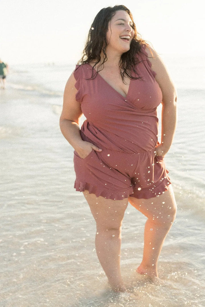 MAGDALENA | Swimsuit with Ruffles and Bust Support