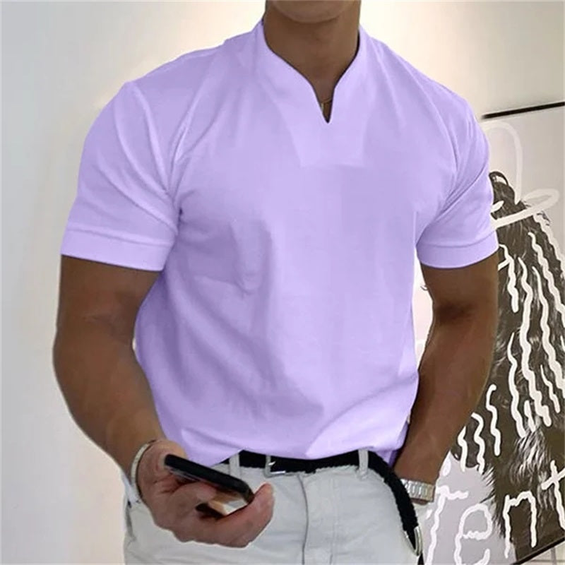 Men's Business Short Sleeve Fitness T-shirt