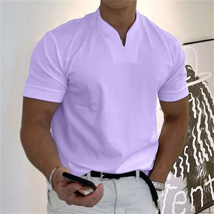 Men's Business Short Sleeve Fitness T-shirt