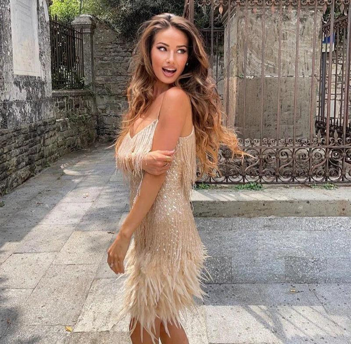 Doria | Feather Weight Mini Dress