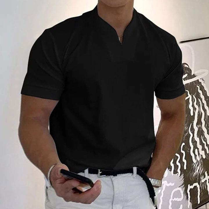 Men's Business Short Sleeve Fitness T-shirt