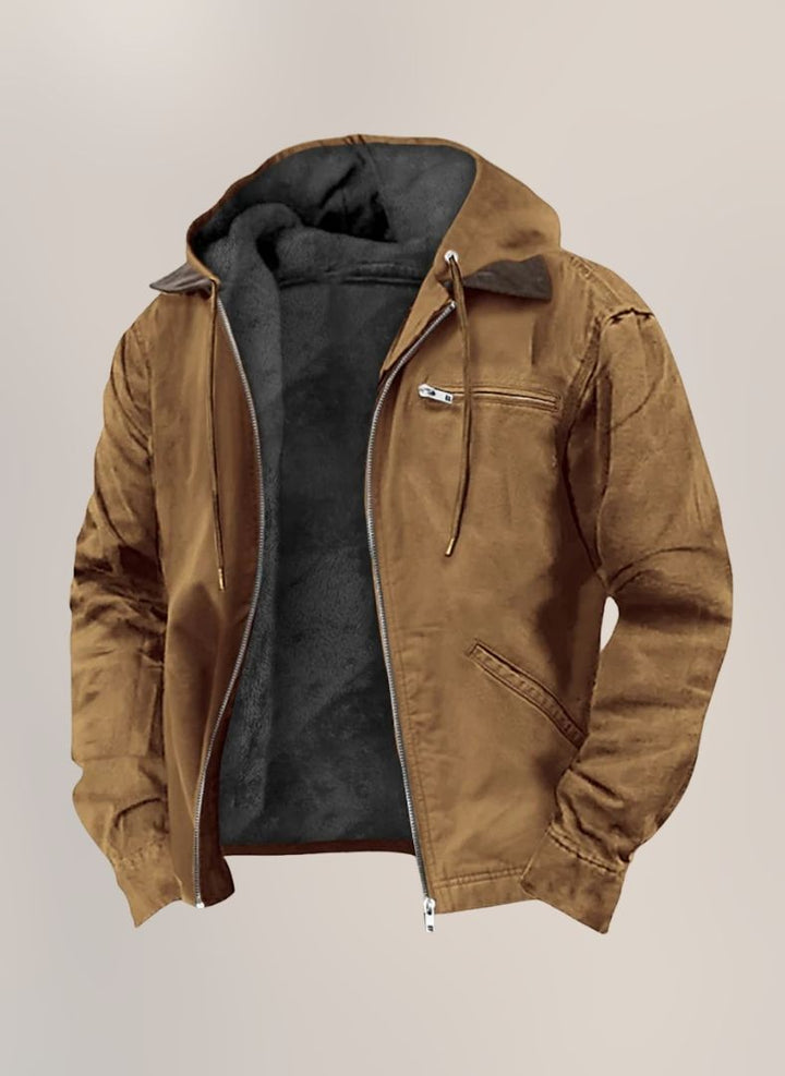 Hooded Jacket with Zipper