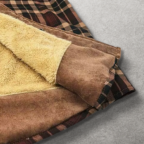 Buffalo Ridge Sherpa-Lined Flannel & Corduroy Jacket