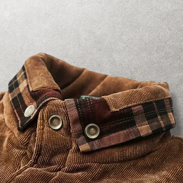 Buffalo Ridge Sherpa-Lined Flannel & Corduroy Jacket