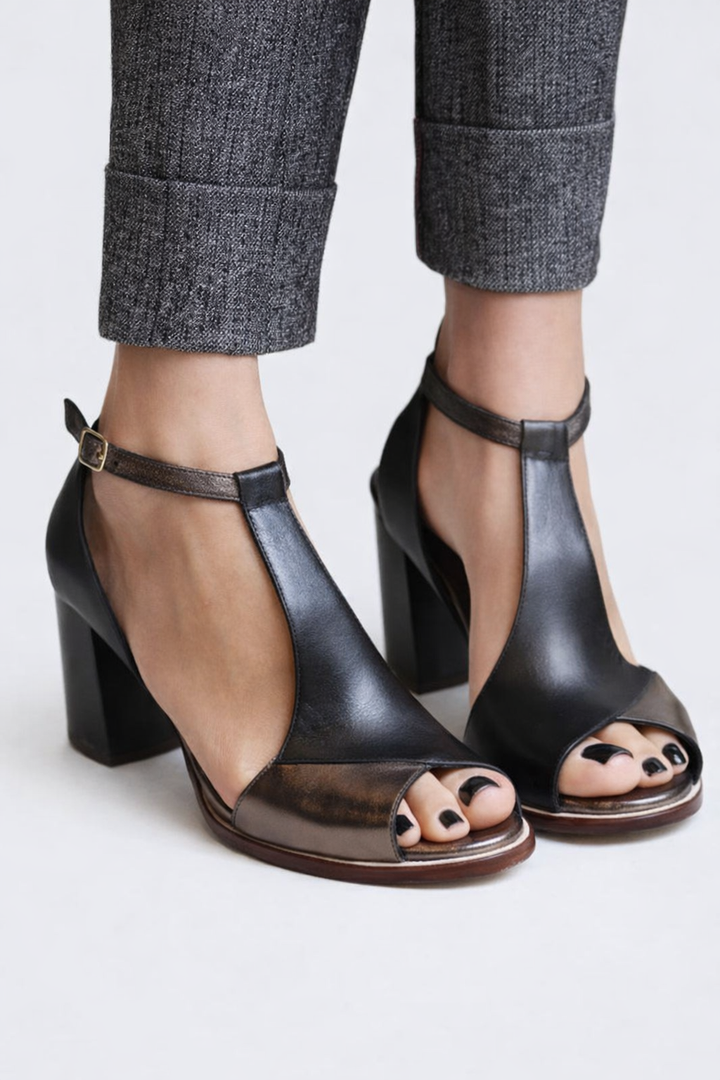 Kenzira | Modern Wide-Heel Shoes