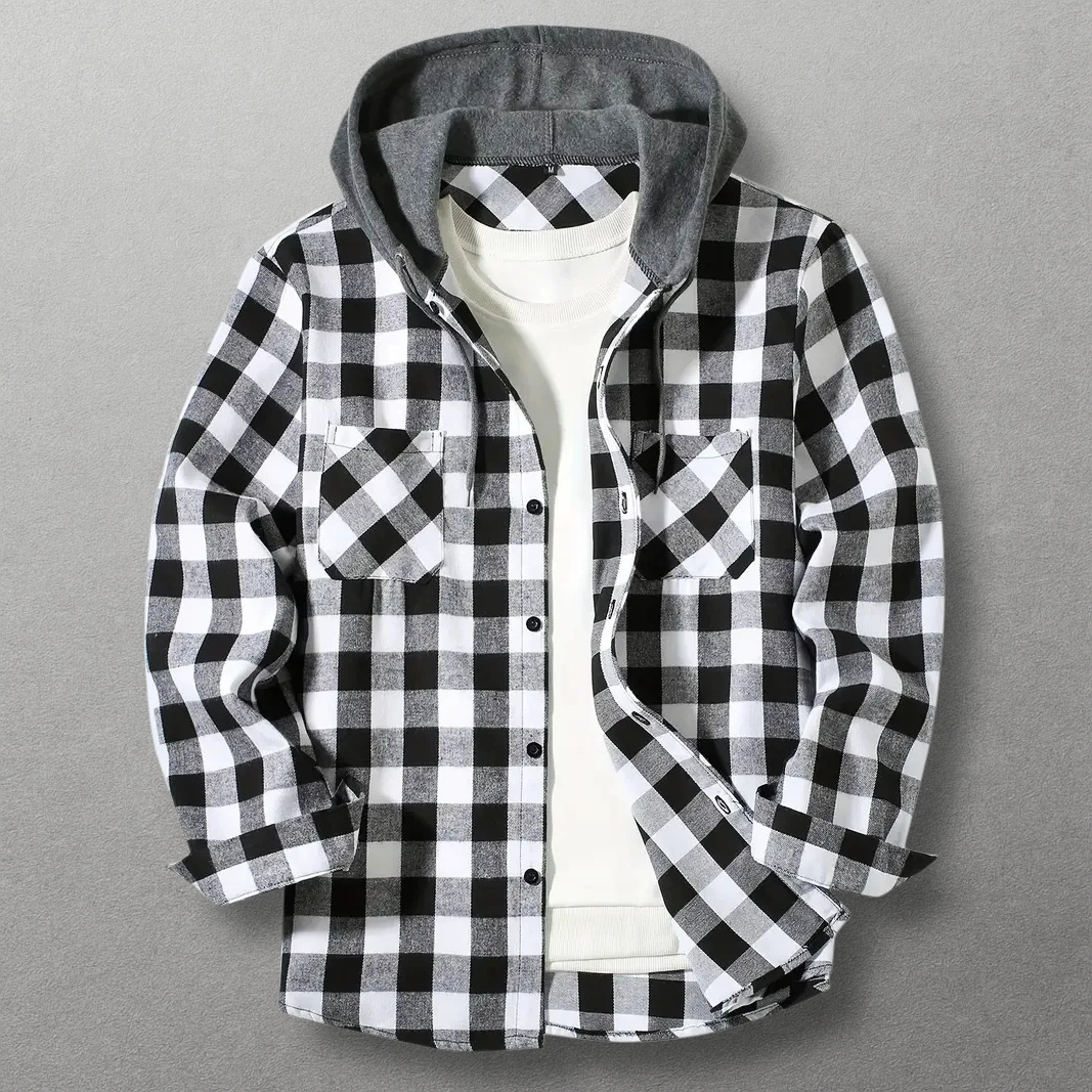 Dax Hooded Flannel Shirt Jacket