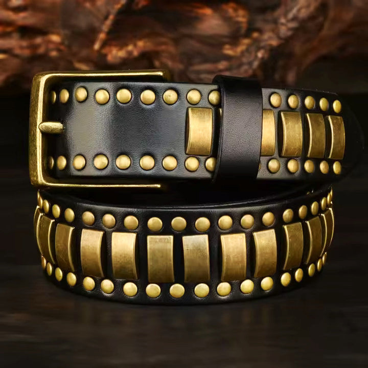 Heritage Leather Brass Belt