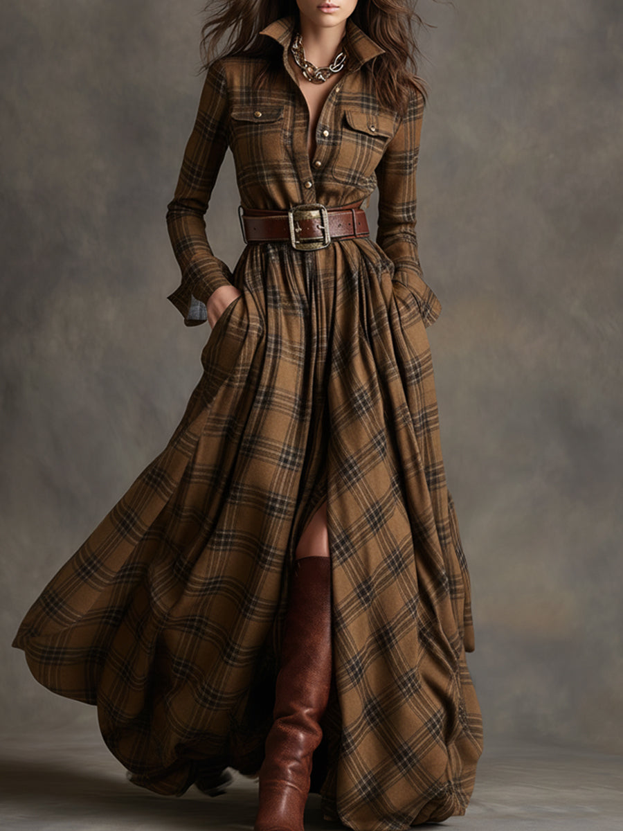 Lila | Belted Cotton Shirtdress