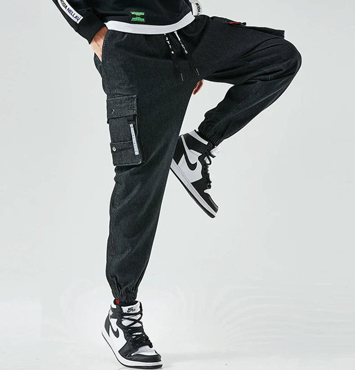 Denim Cargo Jogger Jeans