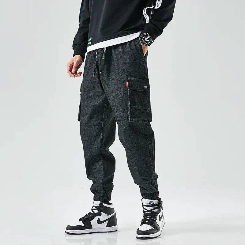 Denim Cargo Jogger Jeans