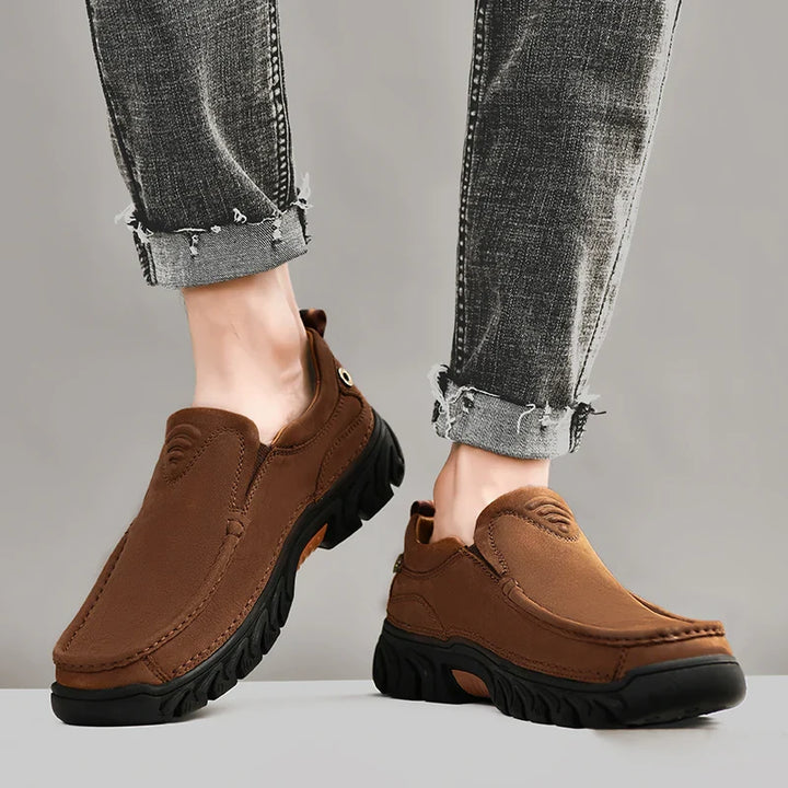 Leone Genuine Leather Slip-On Shoe