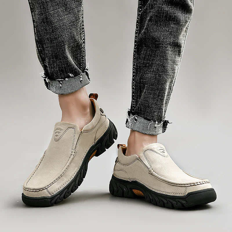 Leone Genuine Leather Slip-On Shoe