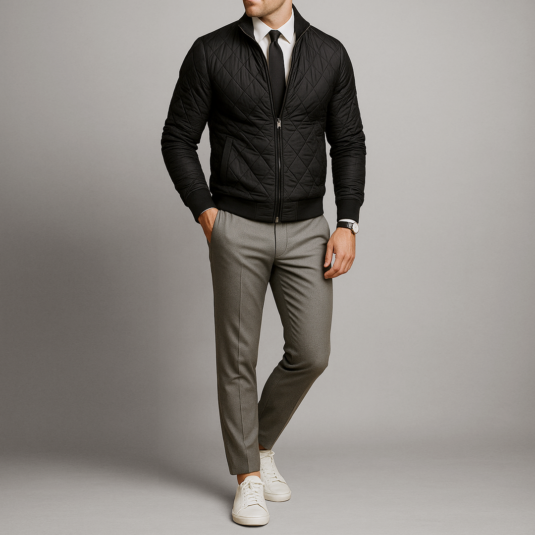 Harrison Quilted City Cardigan
