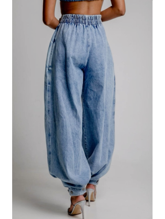 High Waist Balloon Jeans