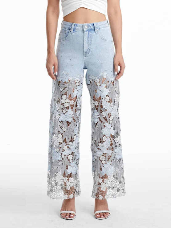 Cambria Embroidery Jeans