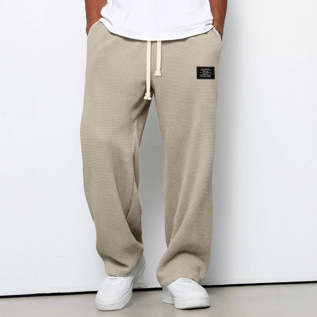 Mateusz | Men's Wide Pants with Adjustable Waist