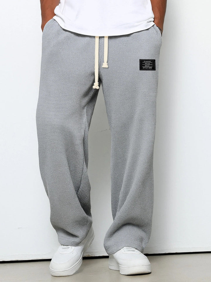 Mateusz | Men's Wide Pants with Adjustable Waist