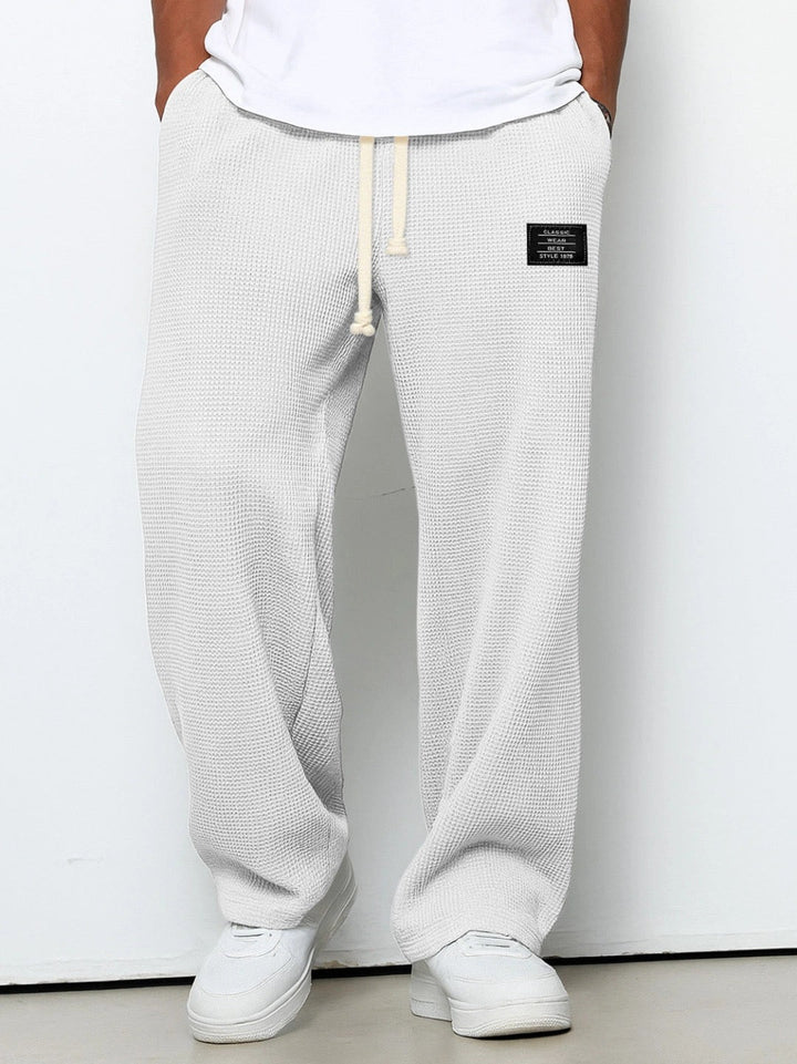 Mateusz | Men's Wide Pants with Adjustable Waist