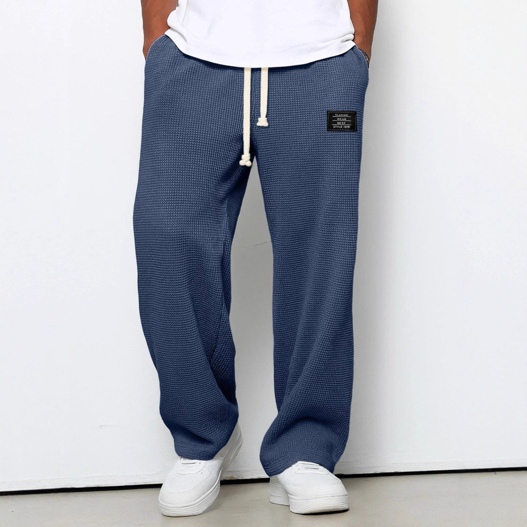 Mateusz | Men's Wide Pants with Adjustable Waist