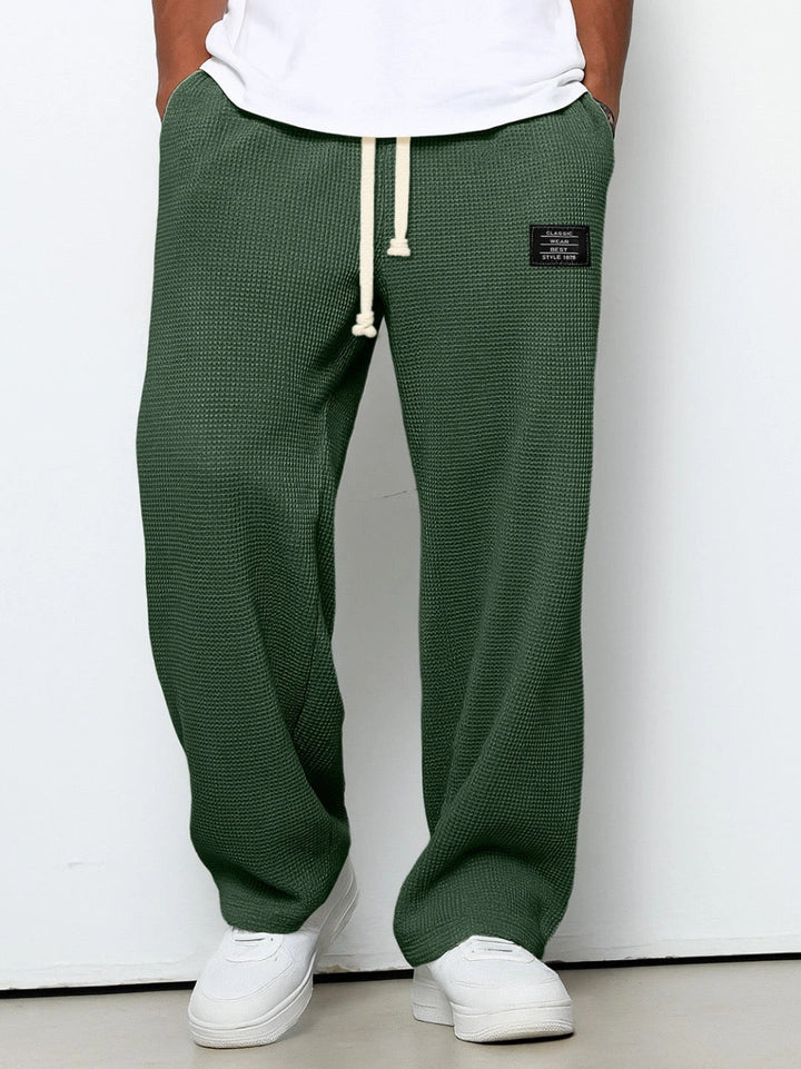 Mateusz | Men's Wide Pants with Adjustable Waist