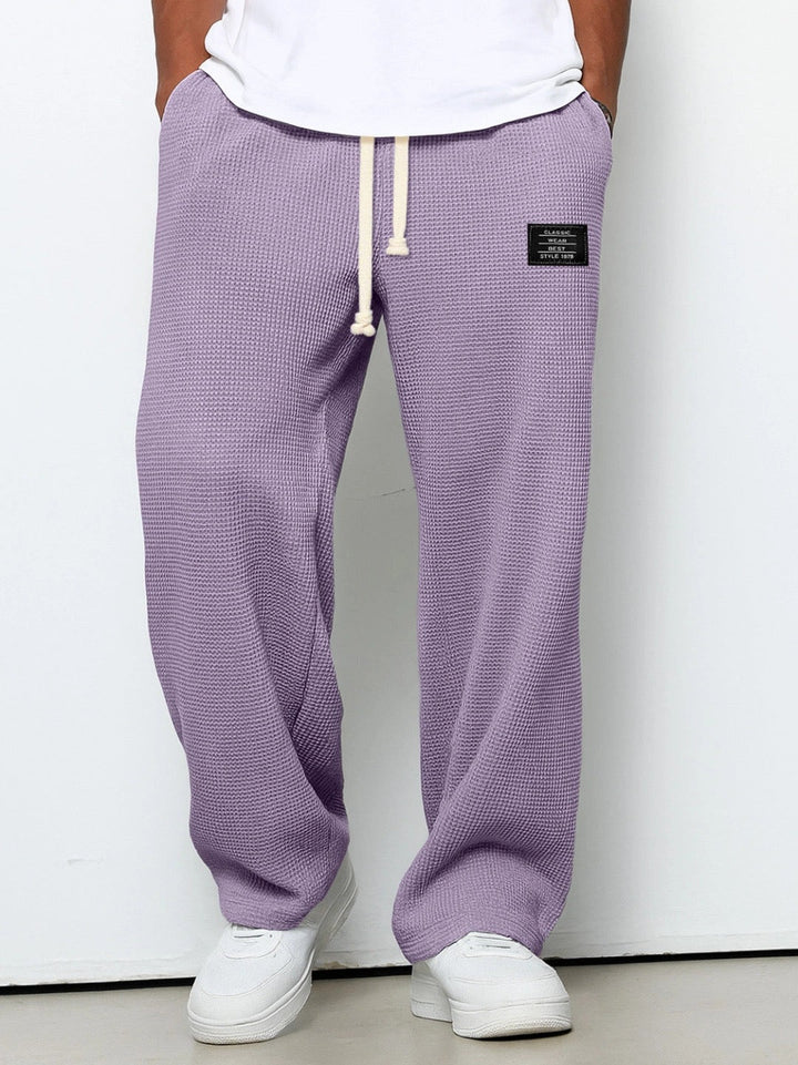 Mateusz | Men's Wide Pants with Adjustable Waist