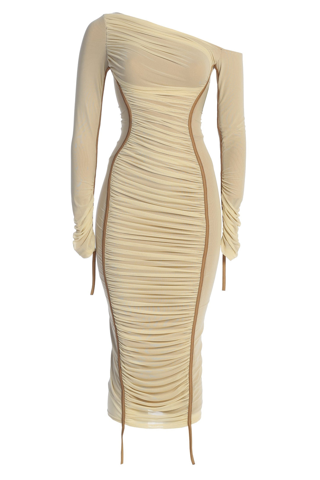 Amelie | Off-Shoulder Layered Midi Dress