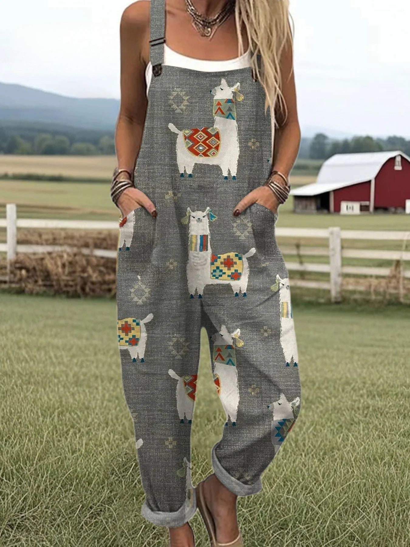 Women’s Vintage Floral Jumpsuit - Effortless Style and All-Day Comfort