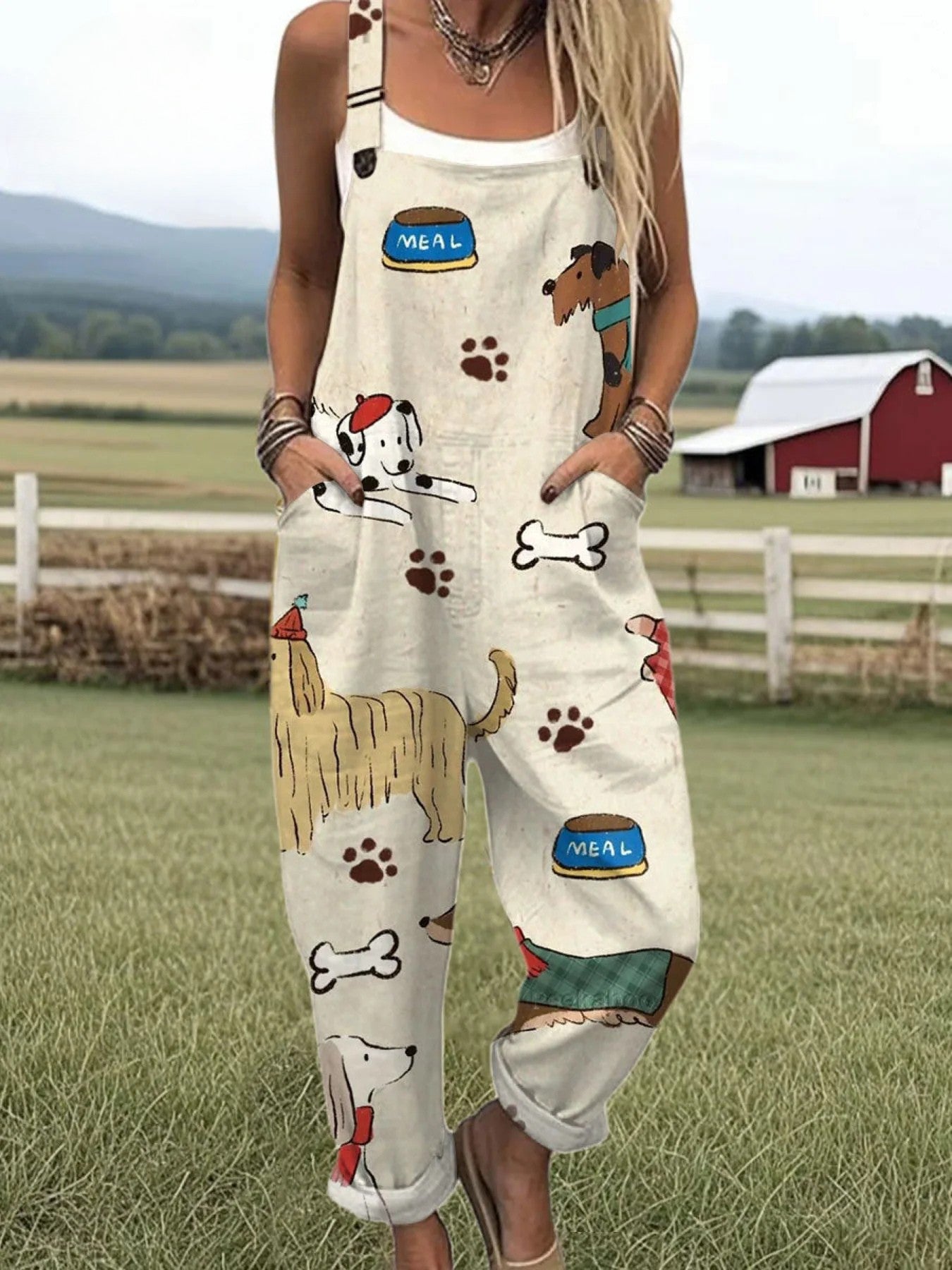 Women’s Vintage Floral Jumpsuit - Effortless Style and All-Day Comfort