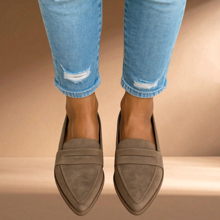 Selene | Polished Leather Loafers