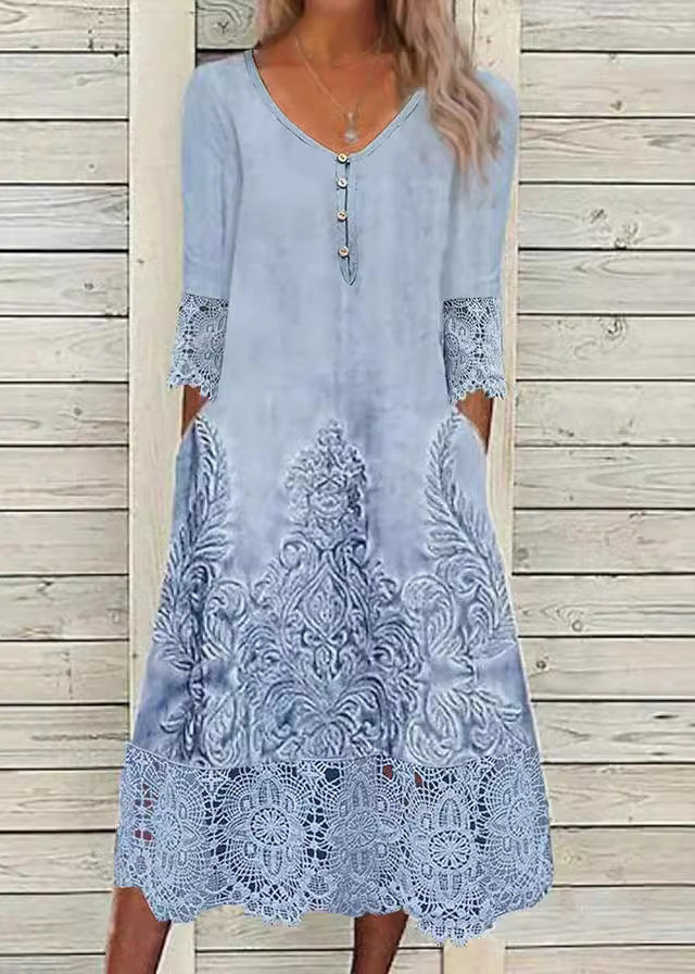 Serena Blue Midi