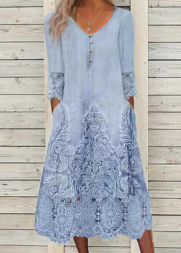 Serena Blue Midi