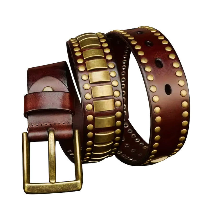 Heritage Leather Brass Belt
