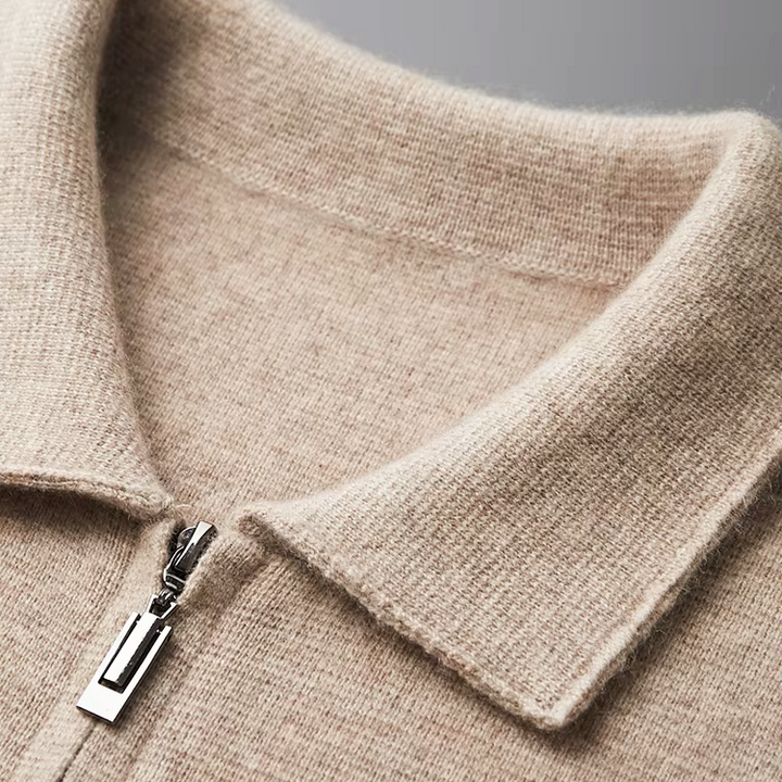 Marcello Merino Wool Full-Zip Cardigan