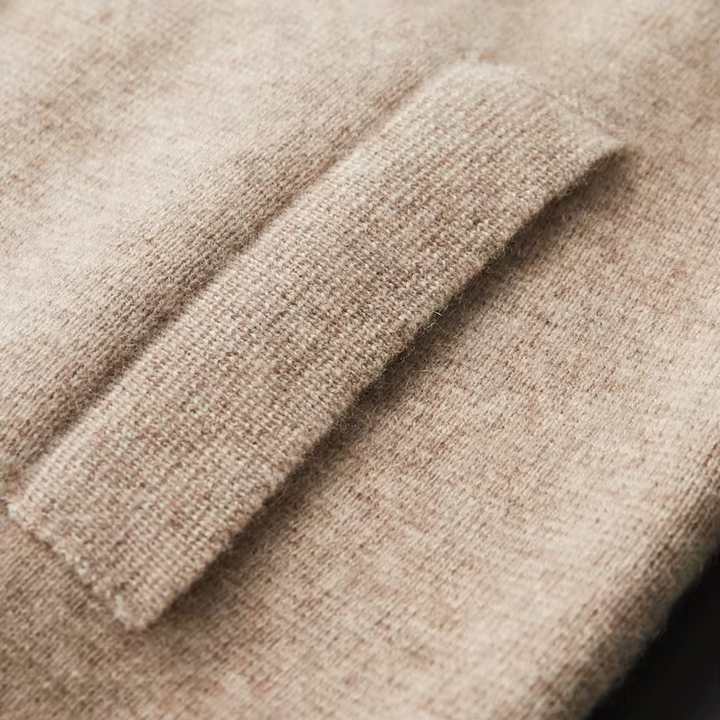 Marcello Merino Wool Full-Zip Cardigan
