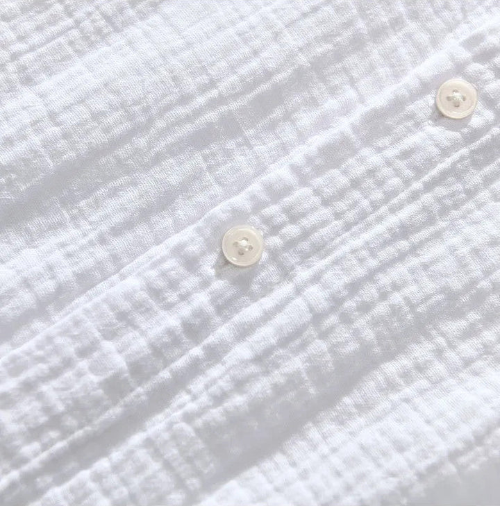 Monterey Gauze Cotton Button-Up Shirt